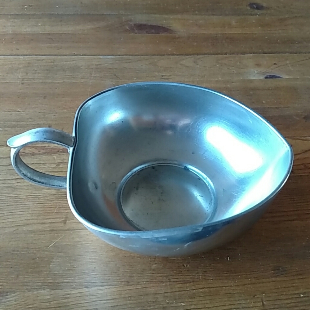 Royal Holland Pewter Handled Dish 6"x 4.5" EUC